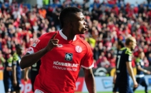 Im 05-Trikot hat Jhon Cordoba schon gegen den 1.FC Köln getroffen. Seine ehemaligen Kollegen wissen, wie sie verhindern können, dass er diesmal für den FC gegen 05 trifft.