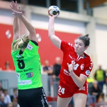 Elisa Burkholder kam in der ersten Halbzeit gegen die Füchse immer wieder zum Torerfolg, doch diese Erfolgsquelle versiegte in der zweiten Halbzeit komplett. 