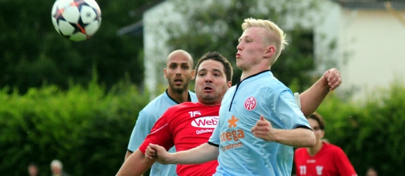 Guter Einstand: Patrick Pflücke erzielte in seinem ersten Testspiel für die 05-Profis zwei Tore.