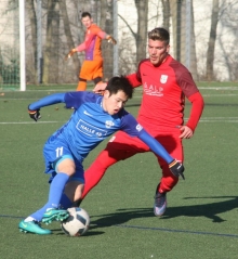 Takeru Hiyama hatte die größte Chance der Fortuna auf dem Fuß, konnte aber den Gästetorwart im Duell nicht überwinden.