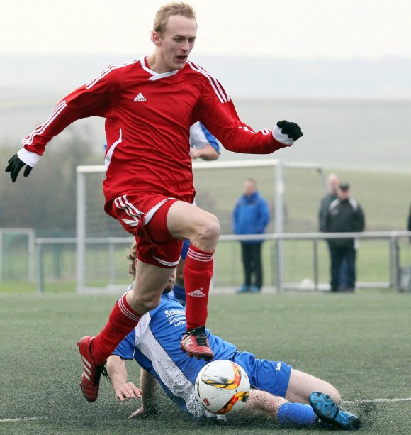 Wieder da, zweimal getroffen: Vincent Reinke verhalf der TSVgg Stadecken-Elsheim maßgeblich zu drei Punkten gegen den 1.FC Nackenheim.