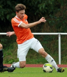 Jonas Kleinschmitt erzielte drei Treffer beim Saulheimer 5:2 gegen den SV Italclub.