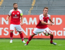 Für Malte Moos (r.) endet das Kapitel Mainz 05 nach 15 Jahren mit dem Spiel gegen die Stuttgarter Kickers.