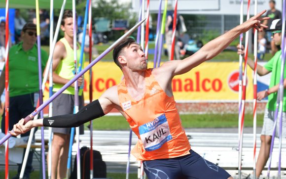 Nur einen Versuch konnte Niklas Kaul im Speerwurf absolvieren. Danach stand sogar ein Verzicht auf die 1500 Meter im Raum.