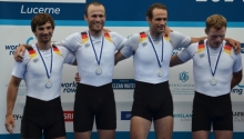 In dieser Besetzung wird das Boot nicht mehr starten. Umso größer ist die Freude über die Silbermedaille auf internationaler Bühne beim Weltcup in Luzern.