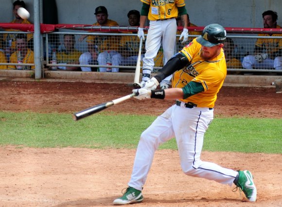 Catcher Austin Gallagher war zuletzt an der grandiosen Offensivleistung der A's in Heidenheim beteiligt. Eine solche werden die Mainzer auch gegen die Haar Disciples brauchen.