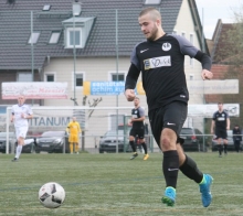 Strafstoß herausgeholt, Strafstoß verwandelt: Lirion Aliu erzielte früh bei Wormatia Worms den Führungstreffer für den VfB., doch die Freude hielt nicht lange.