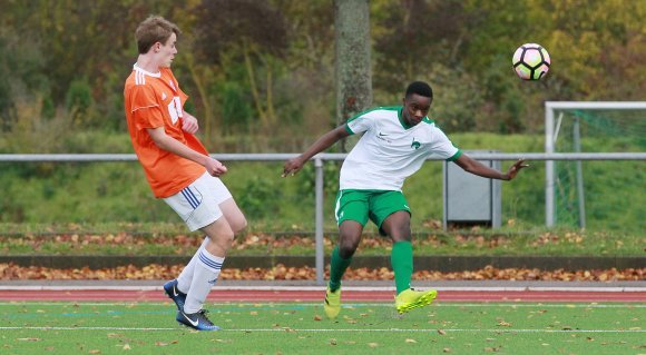 Kam, schoss und traf zweimal: Dennis Gyamfi-Kumaning führte die TSG Hechtsheim auf den Siegespfad.