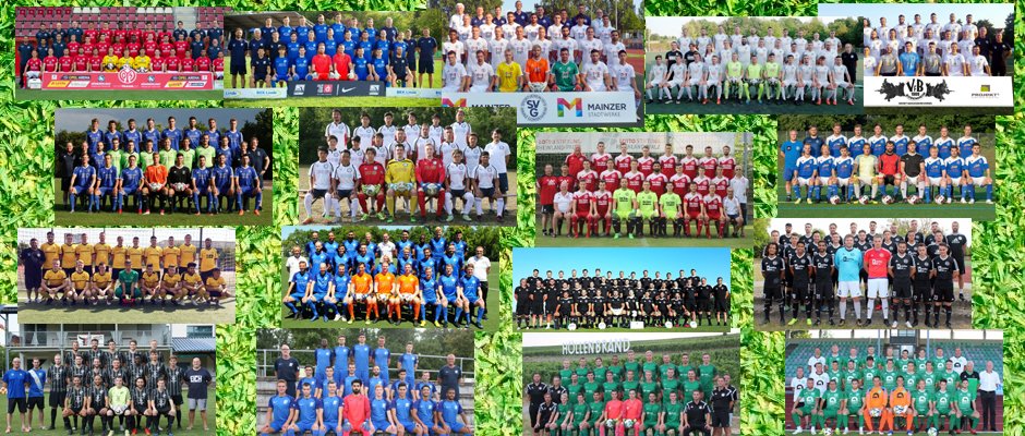 Wir zeigen in dieser Galerie die Kaderfotos der Fußballmannschaften für die Saison 2018/19 aus dem Mainzer Raum ab der Bezirksliga aufwärts, sofern sie uns zur Verfügung standen. Nachträge nehmen wir gerne vor.