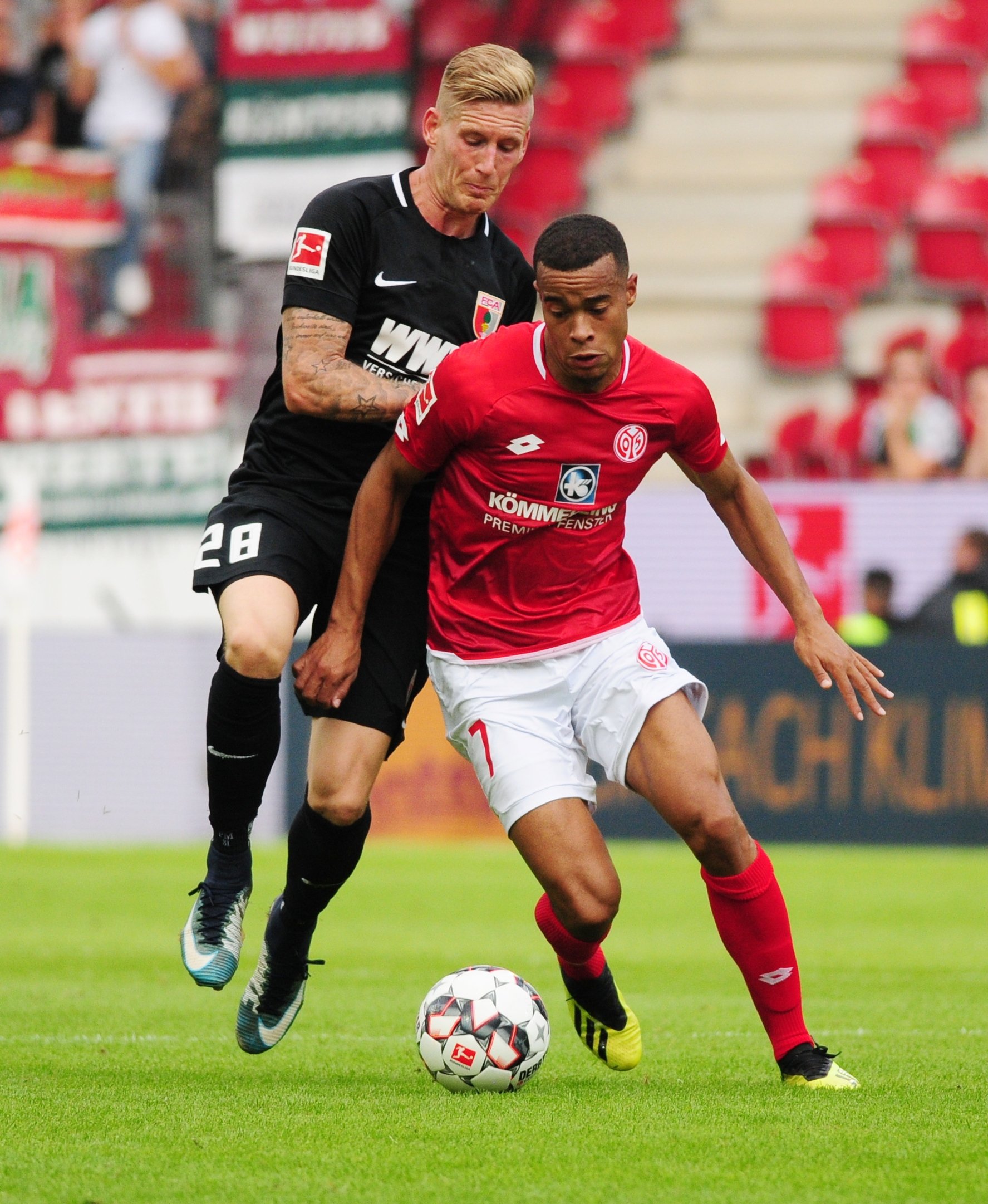 Robin Quaison wirbelte die Augsburger Hintermannschaft mehrere Male durcheinander...