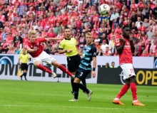 Mutig, fleißig, lauf- und kampfstark war Jonathan Burkhard. Im Abschluss allerdings fehlte auch dem Youngster das Glück.