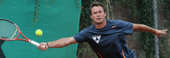 Ein Tennis-Fitness-Phänomen: Thomas Dupré vom TSC Mainz.
