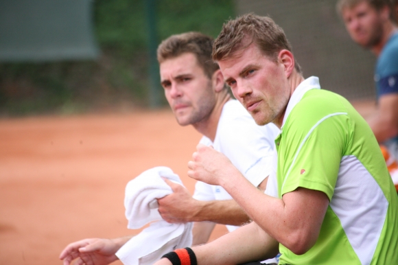 Machen den Mainzer Regionalligisten flexibler: Schott-Neuzugang Tobias Barry (vorne) und Fabian Guzik.