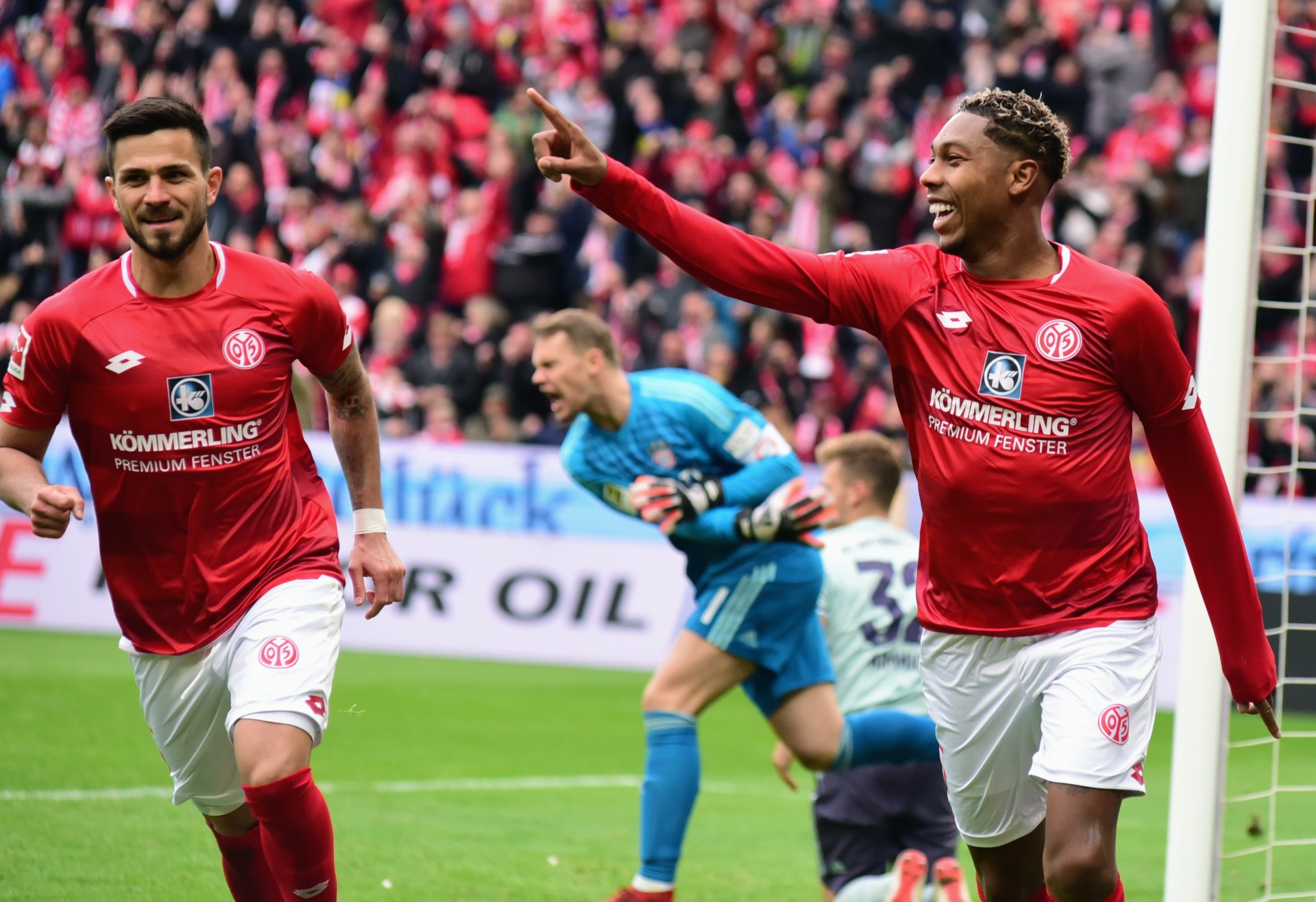 Wir wissen auch, dass dieses Foto nicht die Gefühlslage des FSV Mainz 05 nach dem Spiel gegen den FC Bayern widerspiegelte...