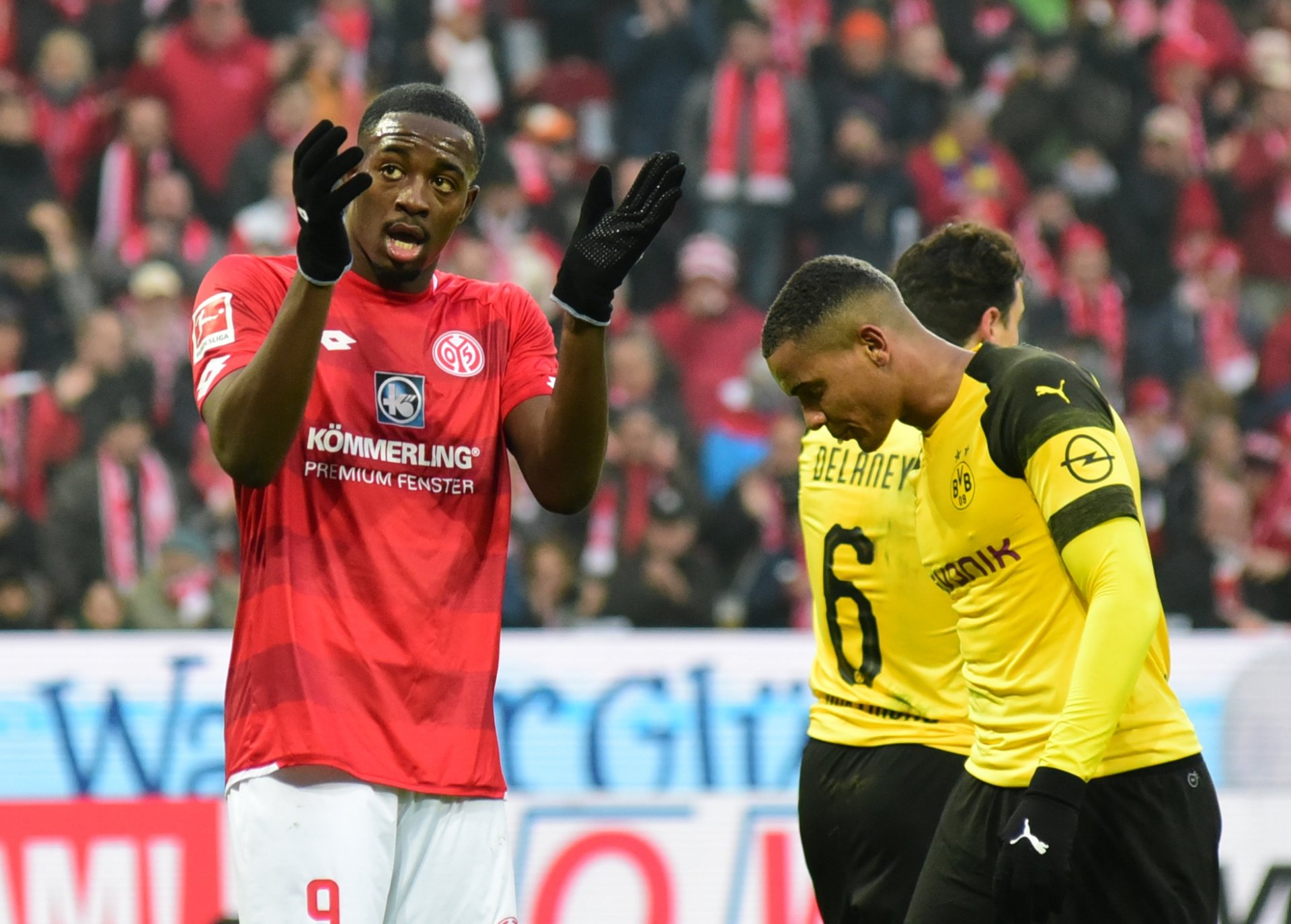 ...später motivierte er das Publikum zu noch mehr Anfeuerung.