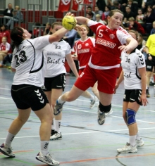 Wenn Janka Bauer erst einmal am Kreis abhebt, ist für den Gegner nichts mehr zu retten.