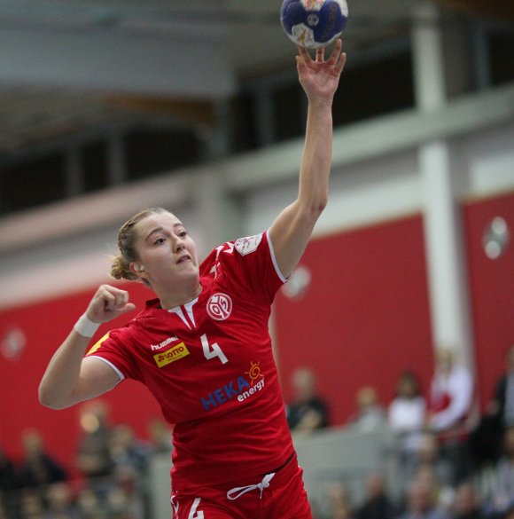 Die Zeit des Ankommens geht zu Ende, Carina Gangel hat noch viel vor mit dem FSV Mainz 05 und geht eine zweite Saison mit dem Handball-Zweitligisten.