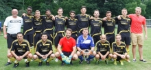 Der Kader von Eintracht Herrnsheim in der Saison 2014-15, hinten von links: Franz Graber (Trainer), M. Luvalu, T. Kaufmann, Razzag, Dennis Reidenbach, Nicola D‘Errico, Tobias Kaldschmidt, Luca Di Martino, Kevin Ruh, B. Wendel, Marco Gießmann; vorne von links: Mehmet Karaoglu, Sinan Sen, Peter Götzinger, L. Fischer, Evangelos Pipilozis, Stephan Hertel. Es fehlen: Kosta Svanias, Gerlando Lauricella, Patrick Strezedula, Malke Önder, Bayram Kaplan, Süleyman Kaplan, Mahamad Ayache.