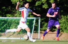 Als der FC Basara (l. Yuya Okuda) im Heimspiel gegen den SV Rülzheim ein 2:2 erreichte, war noch nicht absehbar, dass sich beide Teams beim Restrundenbeginn im Topduell Zweiter gegen Erster wiedersehen würden.