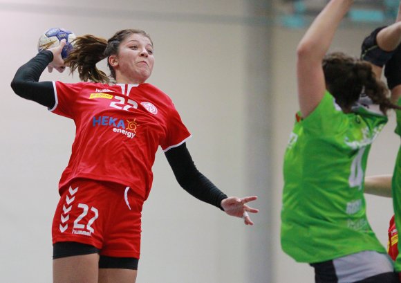 Simona Cipaian war am historischen 39:19-Heimsieg gegen Aufsteiger HSG Gedern/Nidda mit sechs Toren beteiligt.