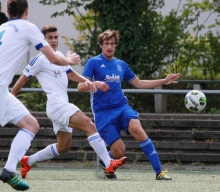 Nur die Begegnung der TSG Bretzenheim 46 (im Bild Simon Höss) gegen Viktoria Herxheim gehört zum Standardrepertoire in der Landesliga. Das Heimspiel des FC Basara gegen Wormatia Worms II ist Neuland, das des VfB Bodenheim gegen Bienwald Kandel gab es seit fünf Jahren nicht mehr.