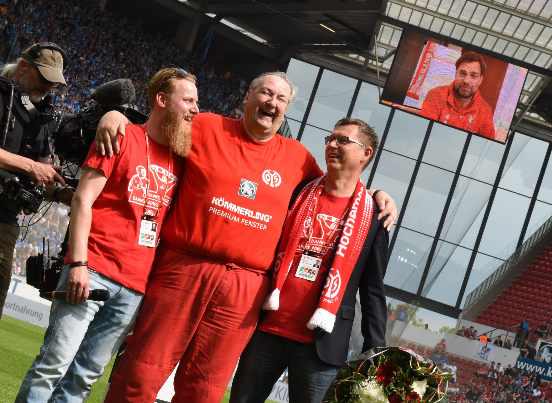 Für Hafner meldete sich auch Jürgen Klopp per Videobotschaft...