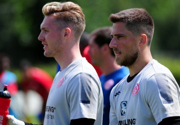 Hinter Florian Müller (l.) und Robin Zentner war Jannik Huth (r.) die Nummer drei bei Mainz 05. In Paderborn will er Stammkraft werden.