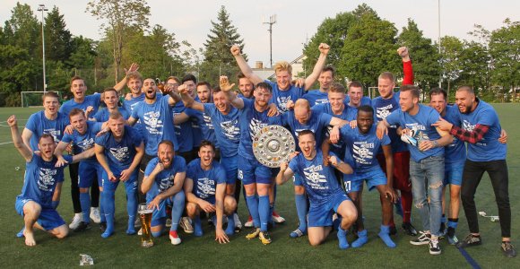 Endlich verschalt: Fortuna Mombach kehrt nach zwei Abstiegen hintereinander in die Landesliga zurück.