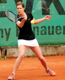 Ira Schmid war mit ihrem Spiel unzufrieden, setzte sich aber im Matchtiebreak durch.