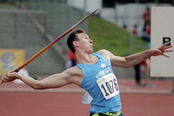 Nur der neue Rekordhalter Tom Meier war besser: USC-Speerwerfer Niklas Kaul gewann am Freitagmittag Speerwurf-Silber der U18.