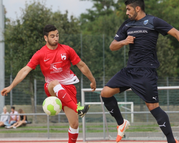 Cool und unbekümmert wie Luca Serratore (l.) gegen den FC Speyer, so will die TSG Hechtsheim auch beim SV Geinsheim seinen Zähler einsammeln - oder auch drei.