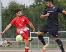 Cool und unbekümmert wie Luca Serratore (l.) gegen den FC Speyer, so will die TSG Hechtsheim auch beim SV Geinsheim seinen Zähler einsammeln - oder auch drei.