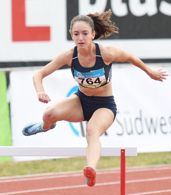 Cathrin Wicke wurde Zweite über 400 Meter und gewann den Titel mit der 4x100-Meter-Staffel des USC.