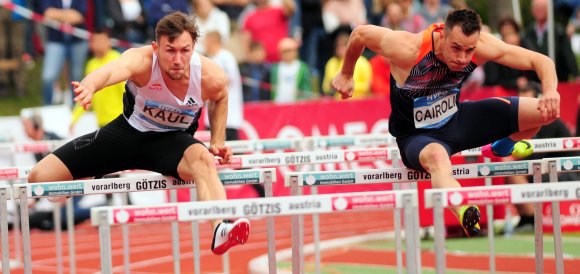 In Götzis verbesserte Niklas Kaul (l.) sich auf 8336 Punkte. Bei der Junioren-EM sollen es ein paar Zähler mehr und möglichst auch der Titel werden.