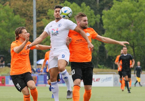 Khaled Abou Daya war der größte Aktivposten im Gonsenheimer Spiel, ließ in einigen aussichtreichen Szenen aber den Ball verspringen...