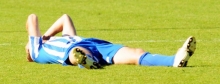 Für solche Bilder sorgte der TSV Mommenheim nach der entscheidenden Niederlage gegen Eintracht Herrnsheim.
