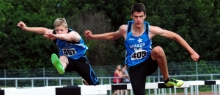 Manuel Wagner (r.) hat sich in fünf Disziplinen für die U16-DM qualifiziert, Gabriel Koziolek startet über 80 Meter Hürden. Und beide stehen in der 4x100-Meter-Staffel.