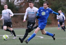 Ihr graues Wunder erlebte die TSG Bretzenheim 46 (vorne: Jonas Gangl) im vorigen Dezember, als sie gegen den FC Bienwald Kandel nach früher 3:0-Führung noch 3:4 verlor.