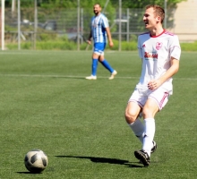 Siegtor in der 90. Minute: Felix Hintsch, TSVgg Stadecken-Elsheim.