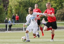 Daisuke Fukuhara zählt nicht zu den Spielern des FC Basara mit Anpassungsproblemen an das höhere Tempo in der Verbandsliga.