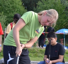 Will den Titel mit der Mannschaft und im Matchplay verteidigen: Anne Bollrich vom 1.MGC Mainz