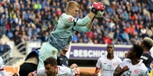 Herr der Lage war Robin Zentner auch beim 2:1-Sieg der 05er in Paderborn. Nicht nur, weil er mit einem gehaltenen Elfmeter den Ausgleich verhinderte.