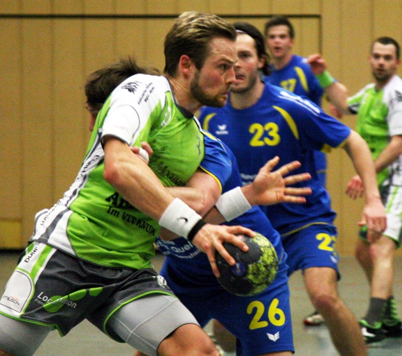 Florian Caprano übernahm in der kritischen Phase der ersten Hälfte durch einen starken Zug zum Tor die Verantwortung.