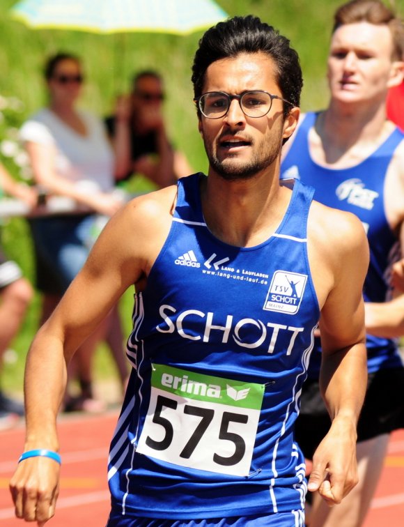 Daniel Jeckel lief mit der 3x1000-Meter-Staffel des TSV Schott zum Sieg.