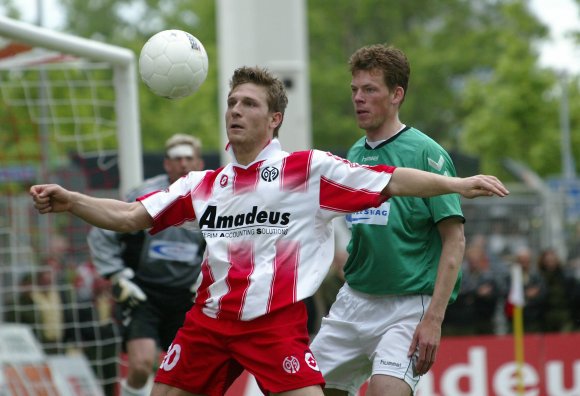 Andrej Voronin am Ende seiner ersten Mainzer Saison, im mit 5:1 gewonnenen Spiel gegen den VfB Lübeck...