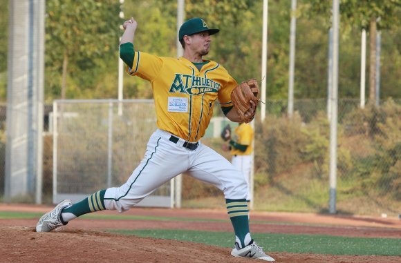 Kann wieder mitwirken: A's-Pitcher Lennard Stöcklin.