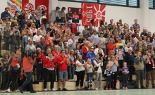 Volle Ränge, feiernder Anhang: Die Bilder vom Bundesligaauftakt im Vorjahr gegen den Thüringer HC lassen sich im September nicht wiederholen, denn Mainz 05 plant zumindest die ersten beiden Heimspiel ohne Zuschauer. 