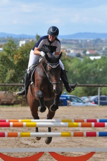 Lokalmatadorin Christina Muy kam auf ihrem neuen Pferd Chacco B (Bild) sowie auf Shalimero in den Klassen A und L auf die Plätze.