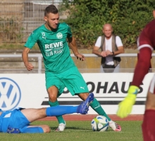 Ein Lichtblick zum Schluss: Kevin Hanss verkürzte in Grünstadt zum 1:4-Endstand.