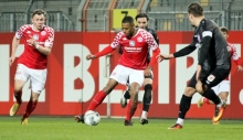 Das Sturmduo der U23 bildeten diesmal Marlon Mustapha und Lucas Hermes (l.). Mustapha brachte das Team kurz vor der Pause in Führung.